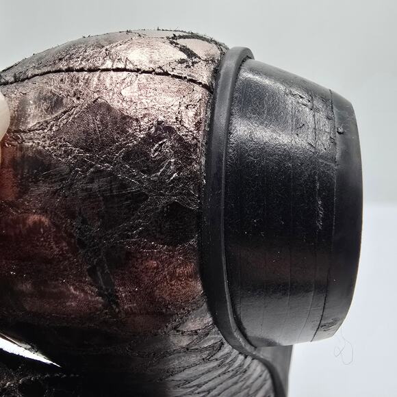 Clarks Everyday Active Air bronze snakeskin leather loafer womans size 8W - Picture 12 of 13